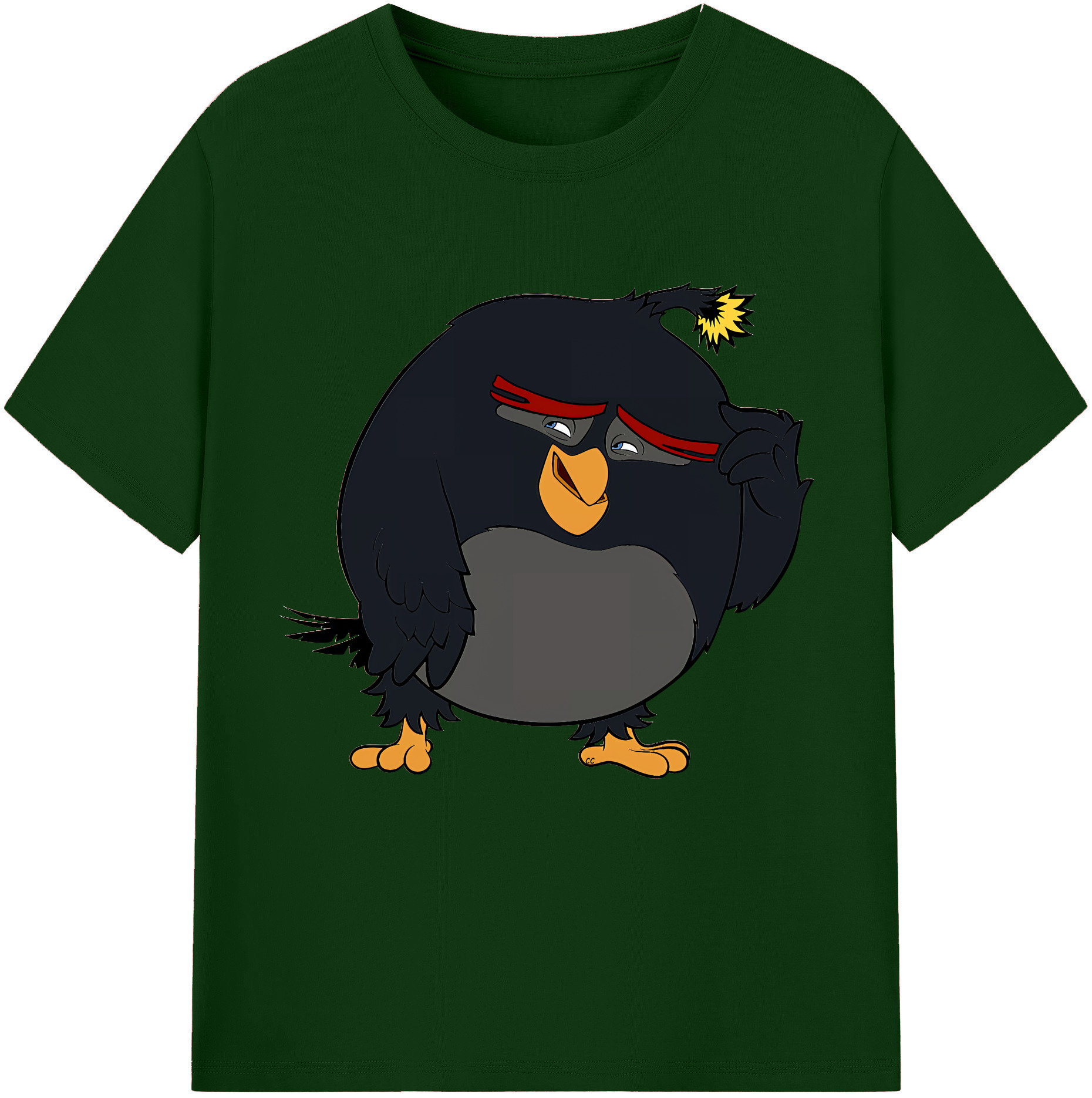（画像用） Angry Birds アングリーバード 綿100％半袖Tシャツ（フロントプリント）